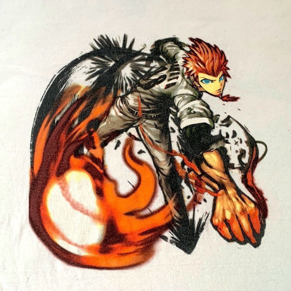 Danganrompa Leon Kuwata Anime Graphic T-Shirt M Unisex White